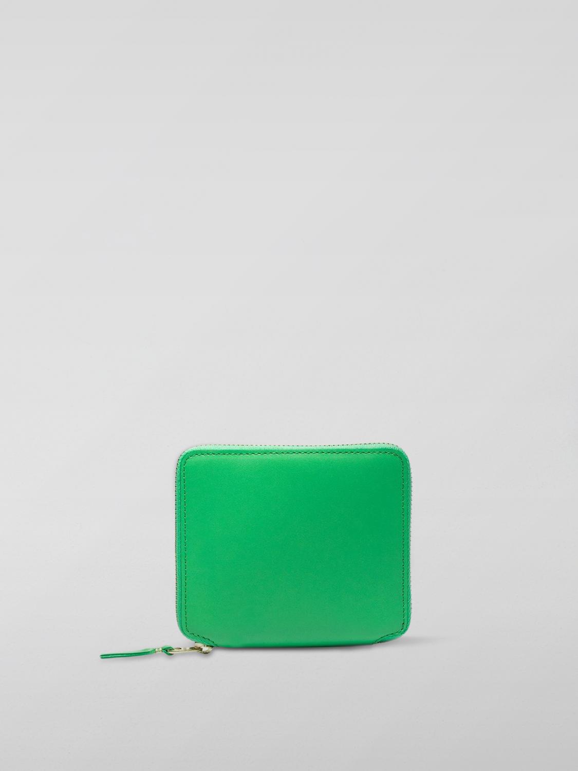 COMME DES GARÇONS WALLET WALLET: Comme Des Garçons Wallet Leather Wallet, Lime - Img 1