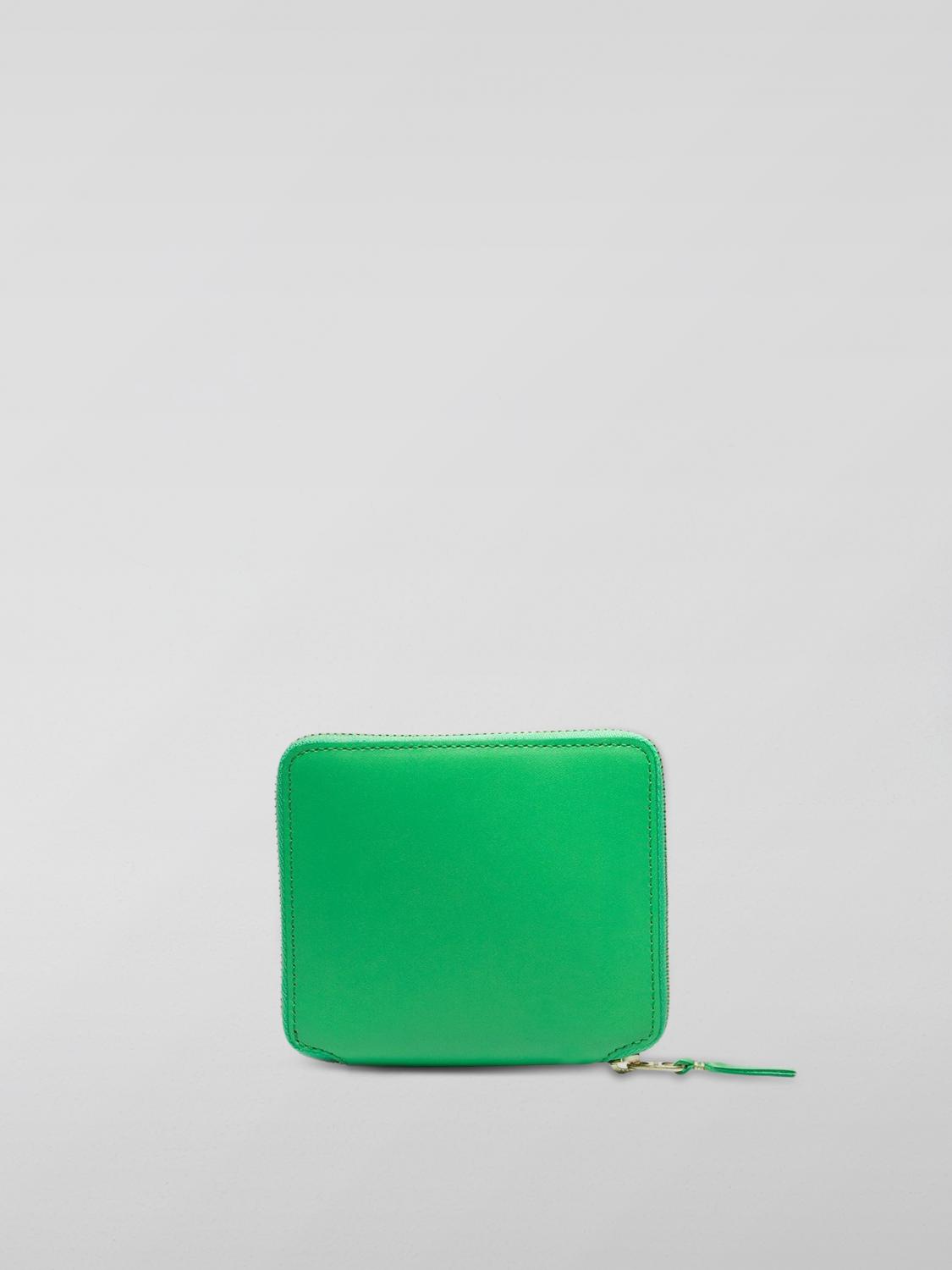 COMME DES GARÇONS WALLET WALLET: Comme Des Garçons Wallet Leather Wallet, Lime - Img 2