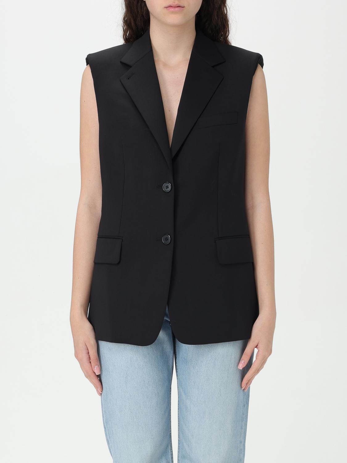 Helmut Lang ベスト レディース - ブラック | O01HW110 | GIGLIO.COM