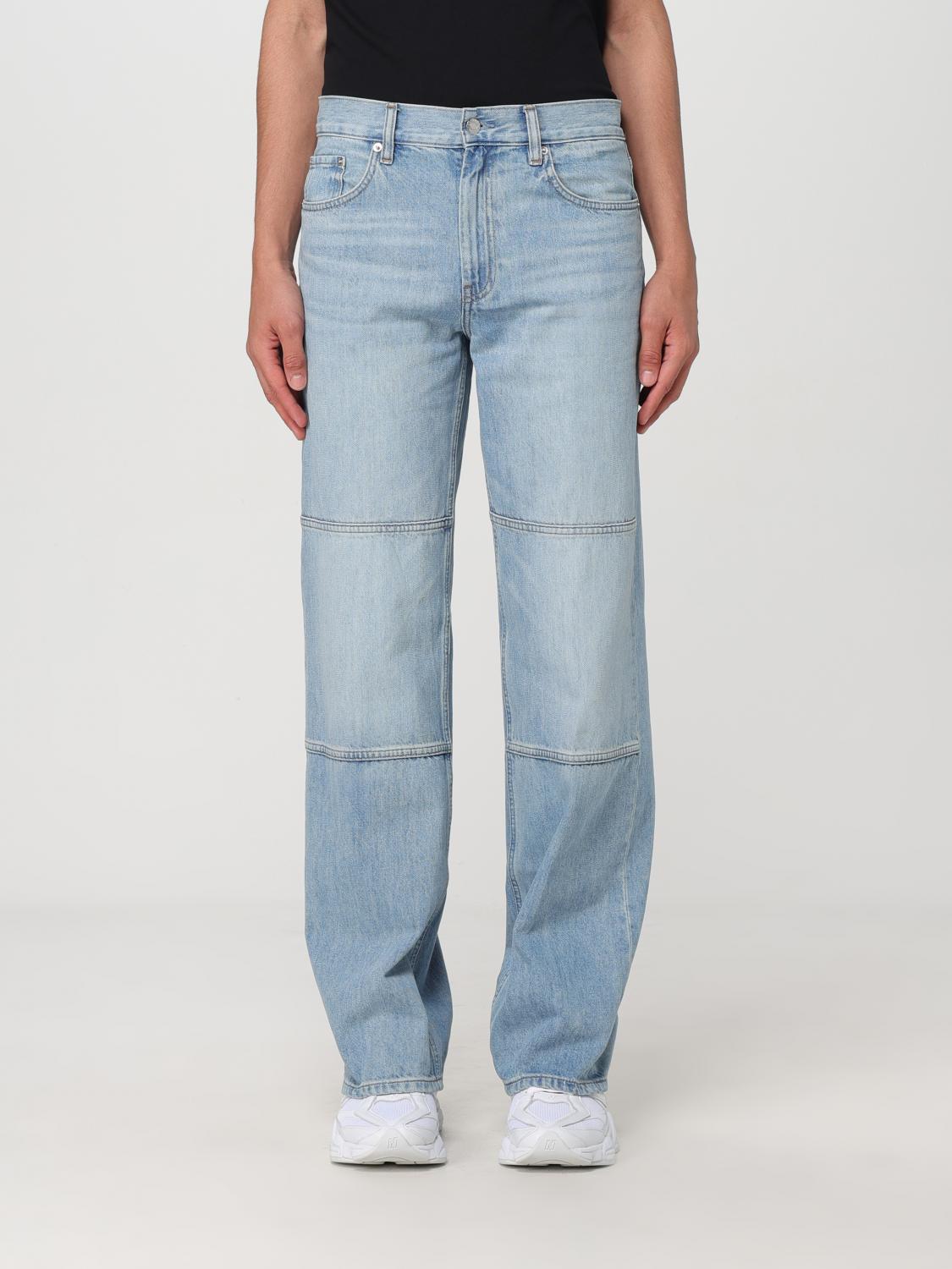 HELMUT LANG JEANS: Jeans Helmut Lang in denim di cotone con impunture , Blue - Img 1