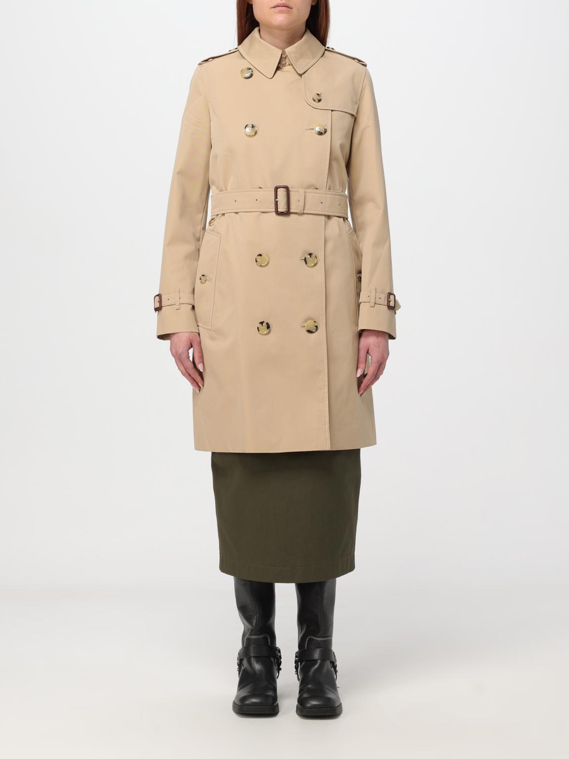 BURBERRY Coat woman Honey Burberry coat 8079411 online at GIGLIO.COM