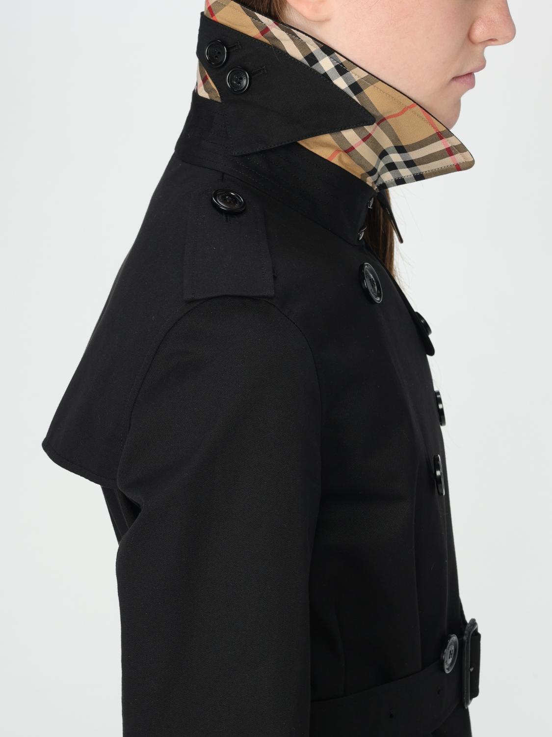 BURBERRY: women's trench coat - Black | Burberry trench coat
