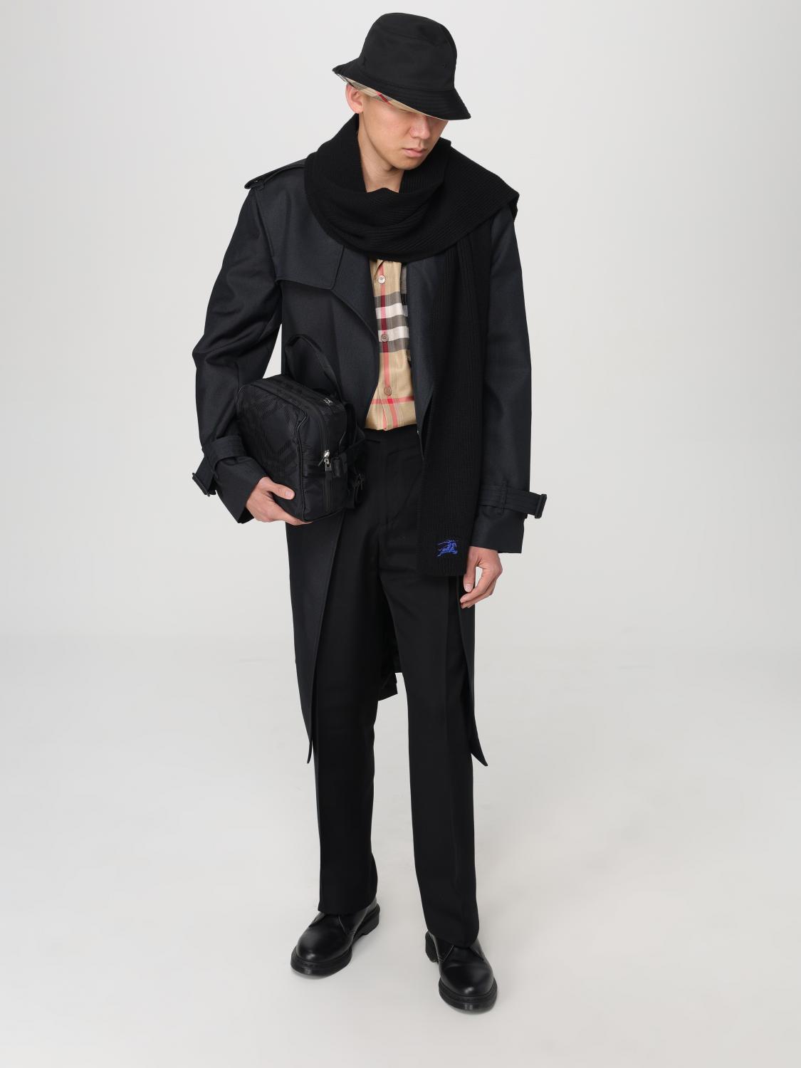 BURBERRY TRENCH COAT: Coat men Burberry, Black - Img 2