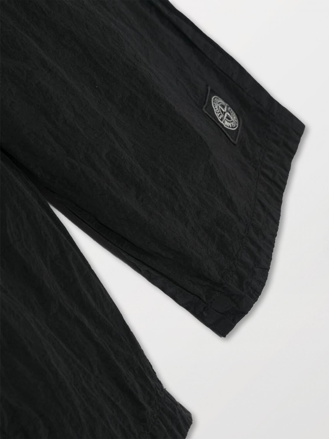 STONE ISLAND JUNIOR SHORTS: Shorts kids Stone Island Junior, Black - Img 3