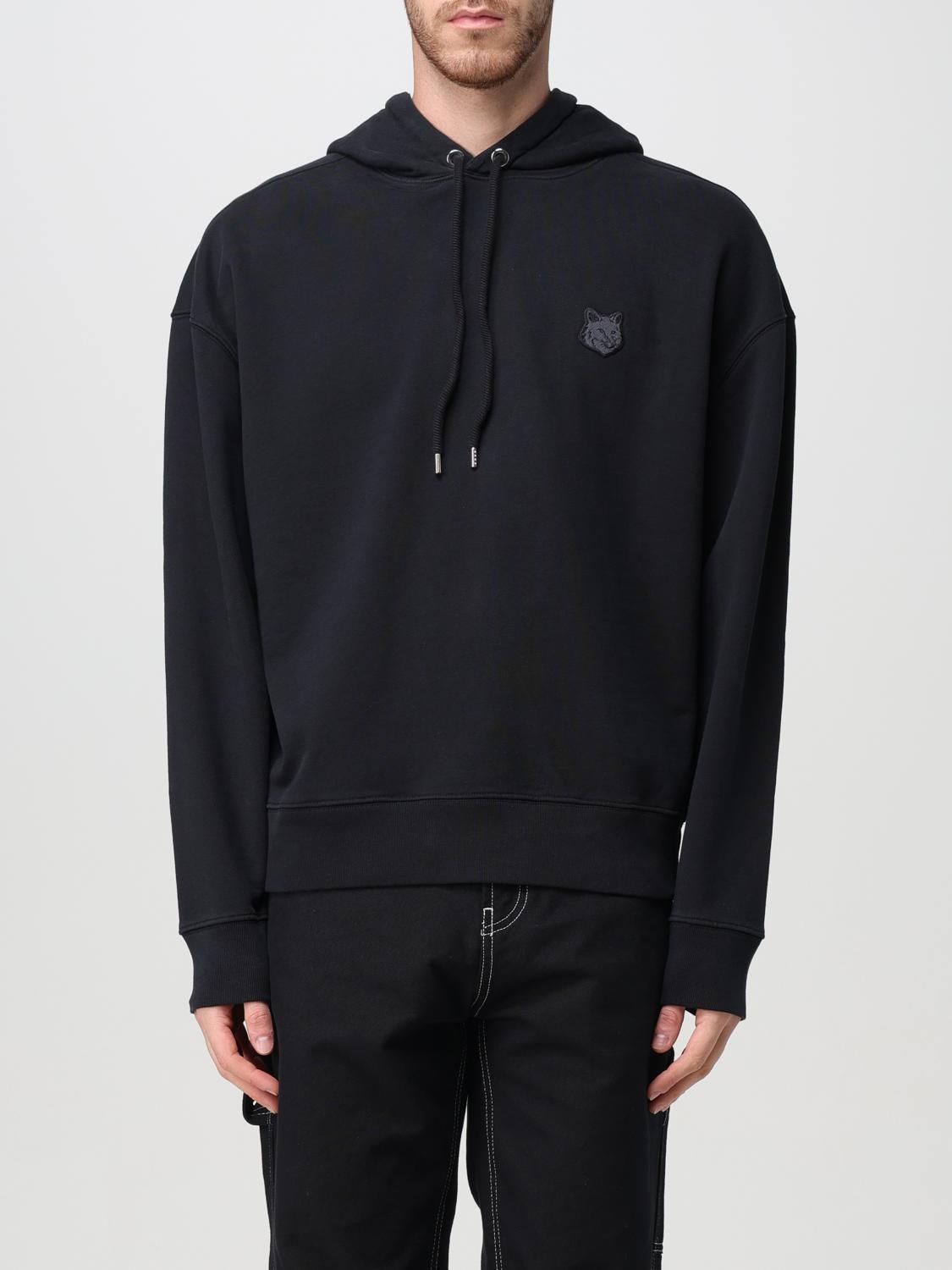 MAISON KITSUNÉ SWEATSHIRT: Sweatshirt herren Maison KitsunÉ, Schwarz - Img 1