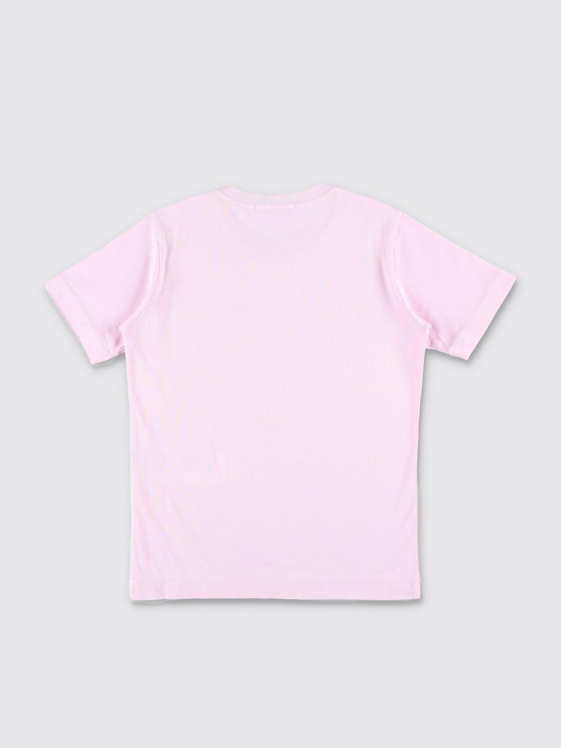 STONE ISLAND JUNIOR T-SHIRT: T-shirt kids Stone Island Junior, Pink - Img 2