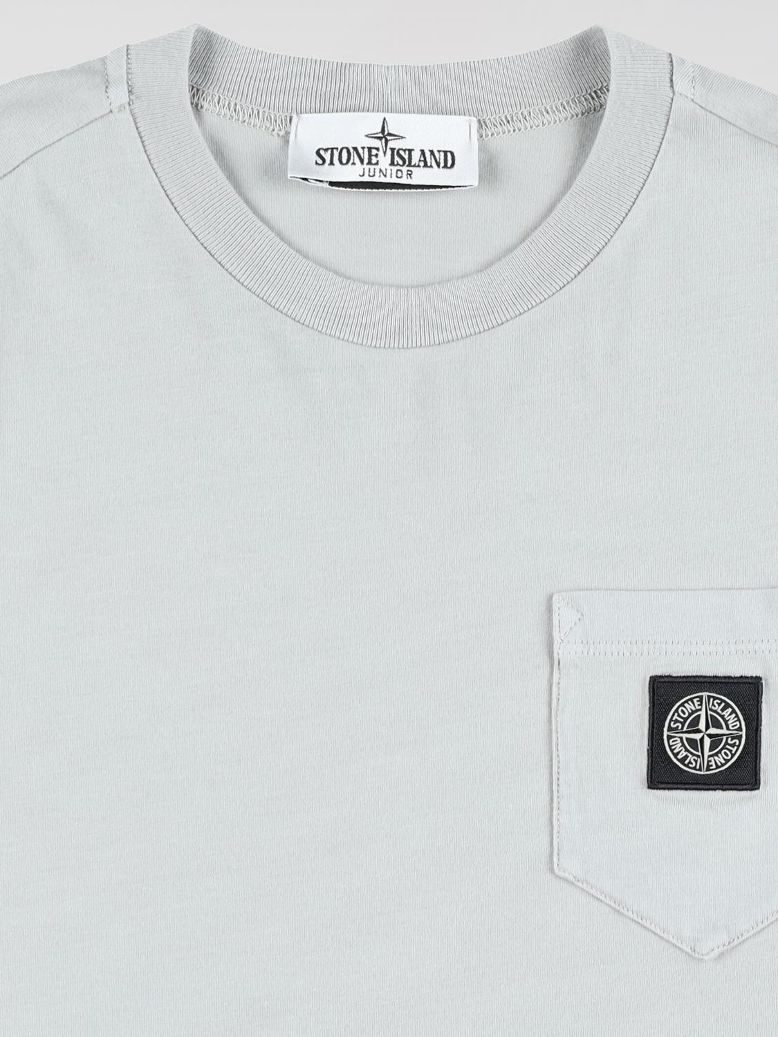 STONE ISLAND JUNIOR T-SHIRT: T-shirt kids Stone Island Junior, Grey - Img 3