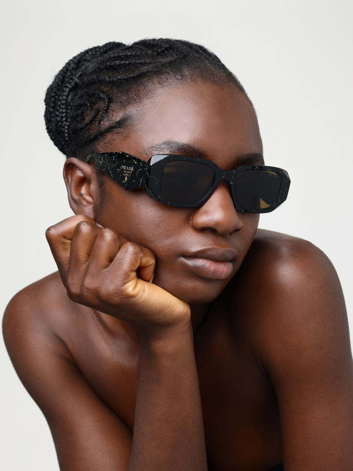 PRADA SONNENBRILLE: Sonnenbrillen damen Prada, Gelb - Img 2