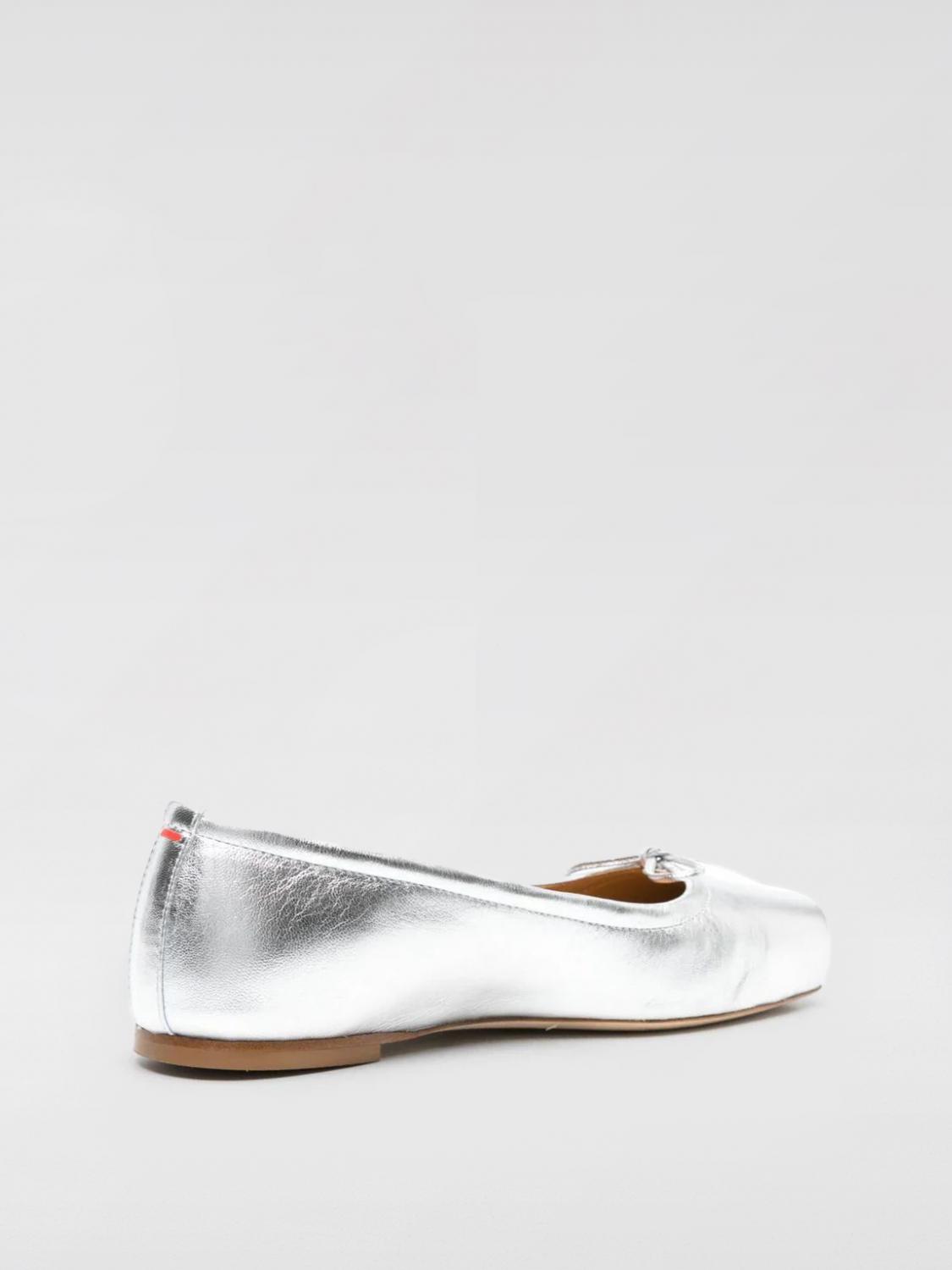 AEYDE MANOLETINAS: Zapatos mujer Aeyde, Plata - Img 2