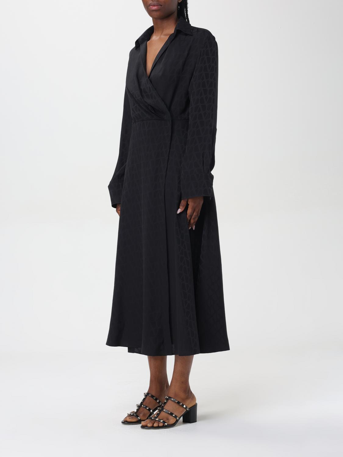 VALENTINO: Dress woman - Black | Valentino dress 4B3VA7E07TK