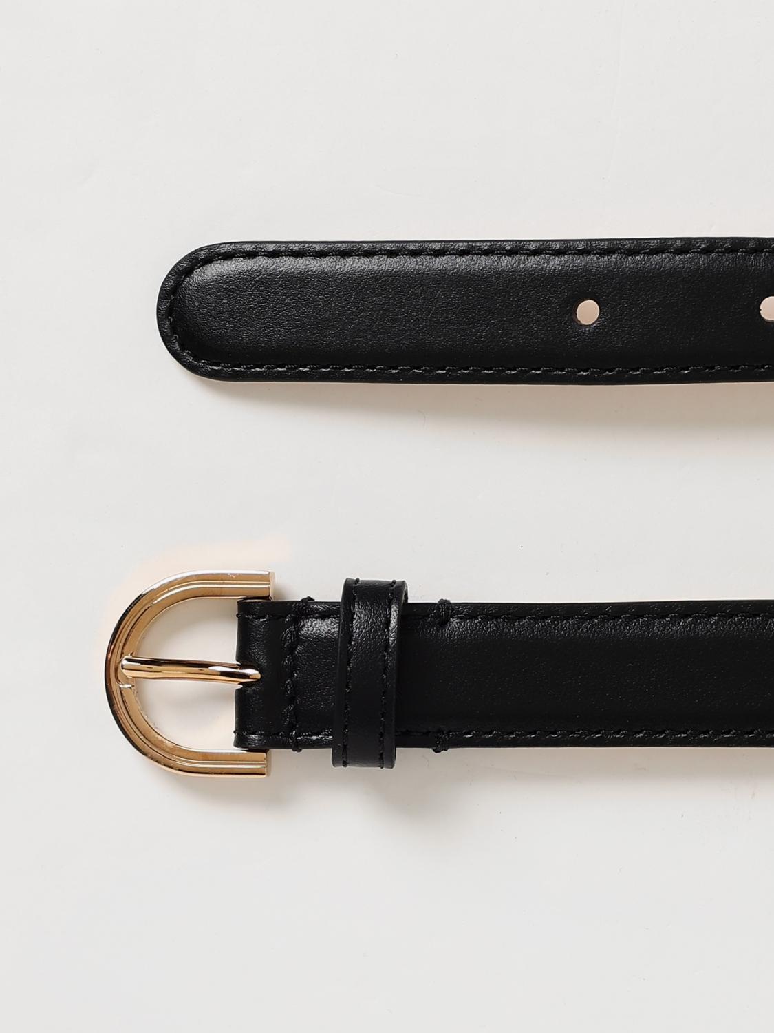 VERSACE ベルト黒 Versace Black Leather La Medusa Head Decorated Buckle Belt