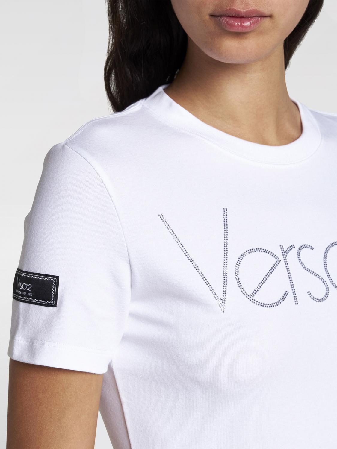 VERSACE CAMISETA: Camiseta mujer Versace, Blanco - Img 3