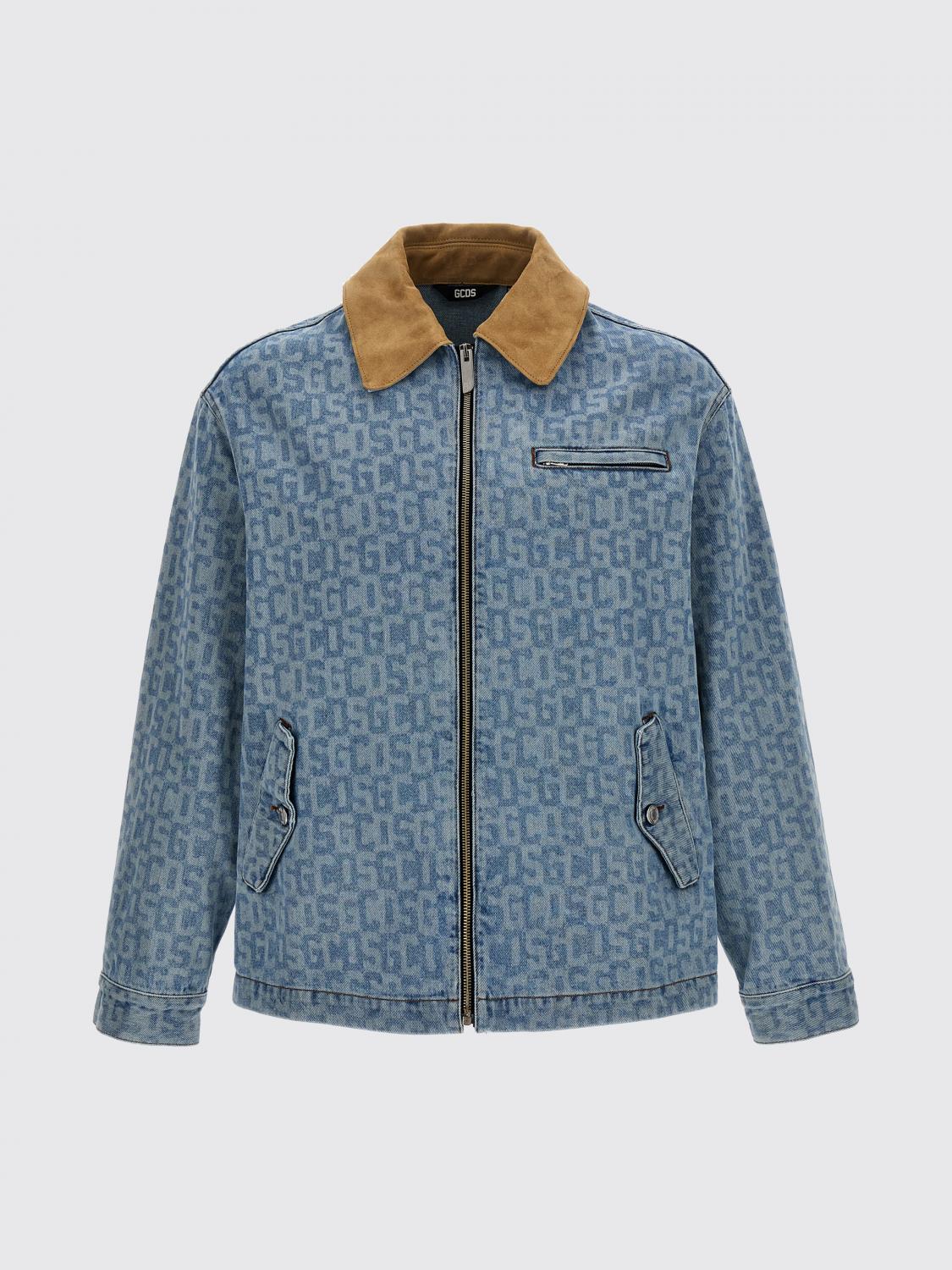 GCDS JACKET: Jacket men GCDS, Gnawed Blue - Img 1