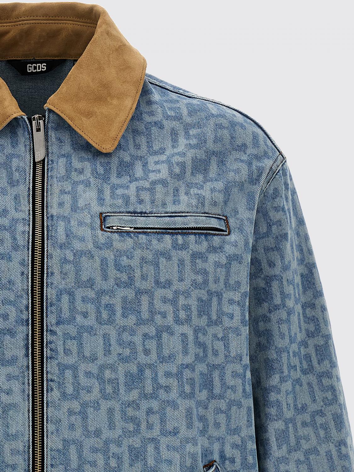 GCDS JACKET: Jacket men GCDS, Gnawed Blue - Img 3