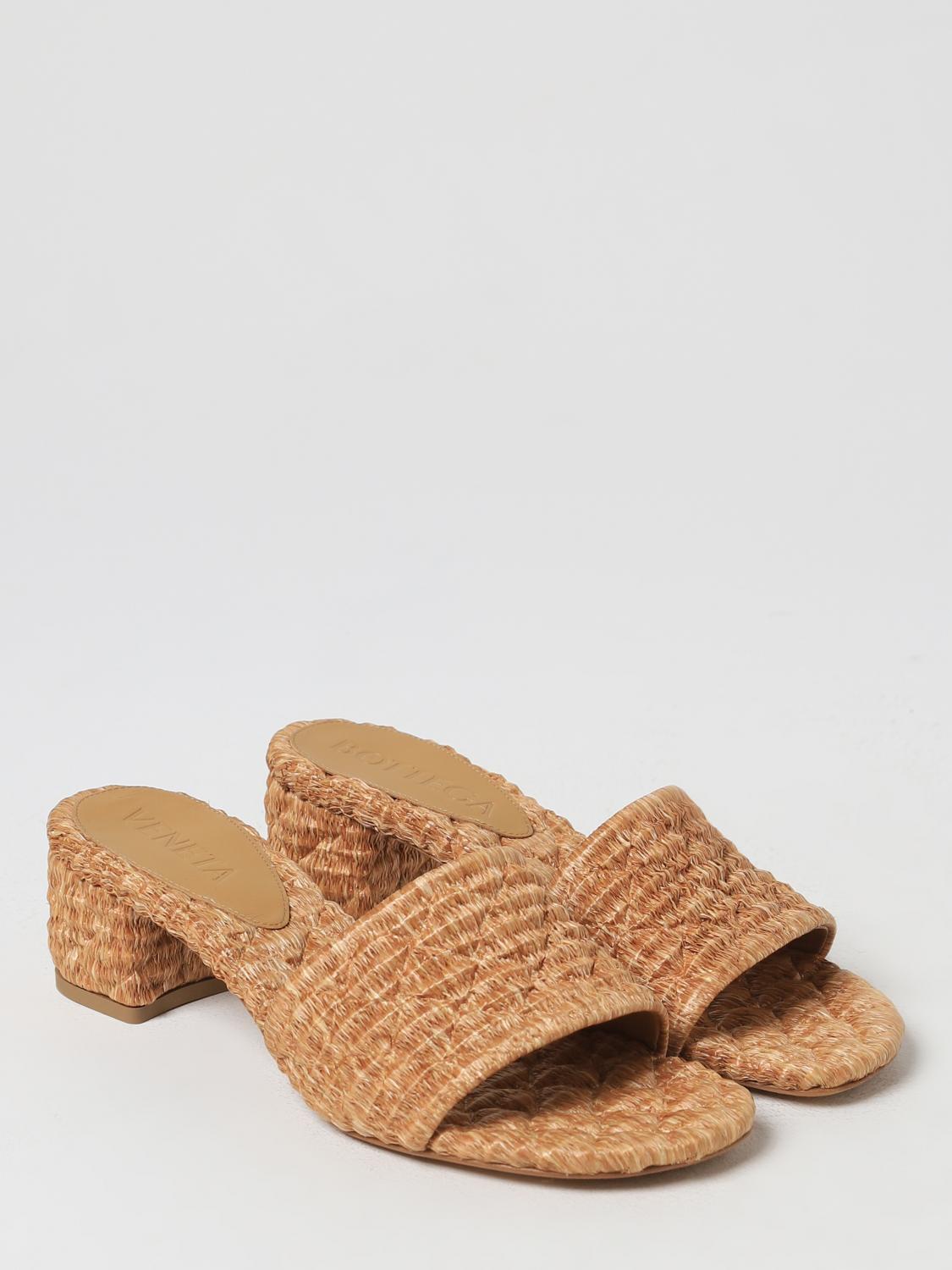 BOTTEGA VENETA サンダル 39 Bottega Veneta ヒールサンダル レディース - ベージュ | 788505V44L0