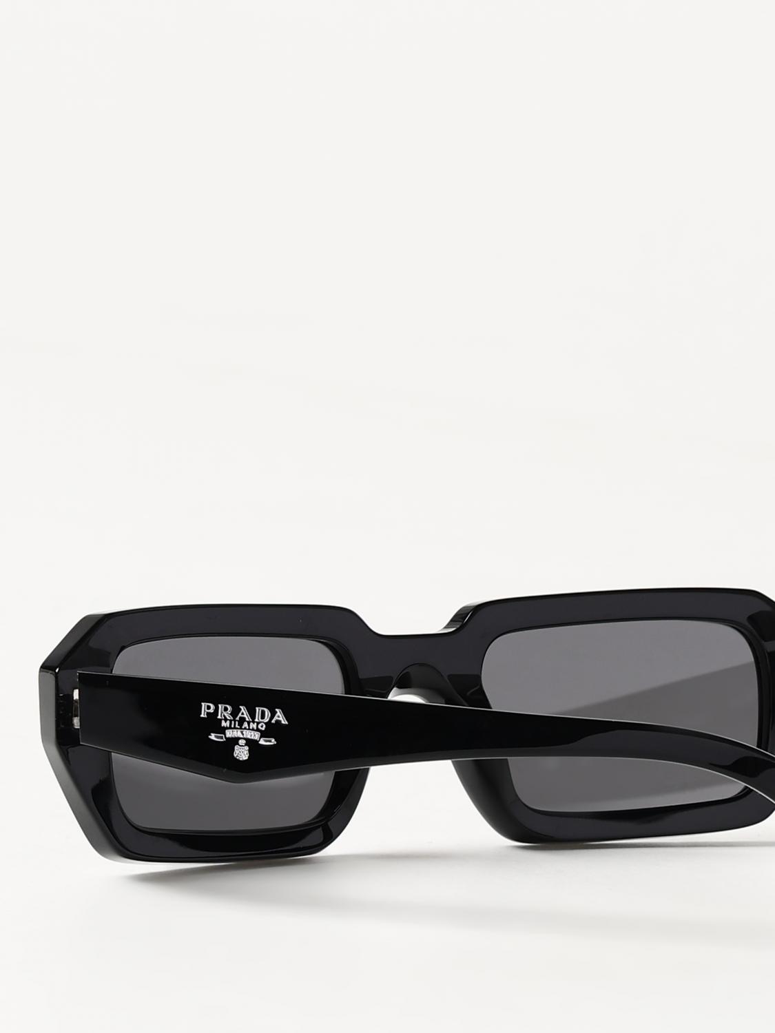Prada Outlet: Sunglasses woman - Black | Prada sunglasses