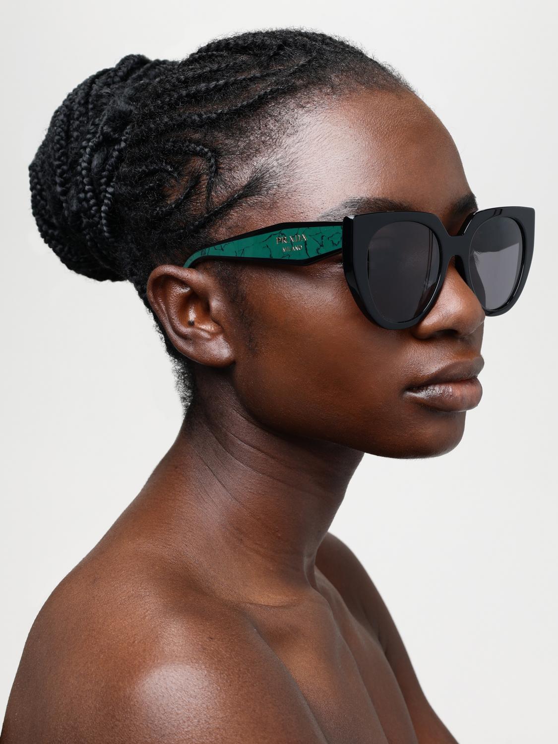 Prada サングラス レディース - ブラック | SPR 14W POLARIZED