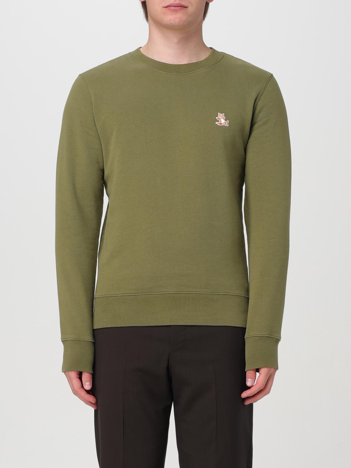 Tシャツ・カットソー MAISON KITSUNE Men Hoodies LM00303KM0001P384 Green Maison Kitsuné Outlet: Sweatshirt men - Green | Maison
