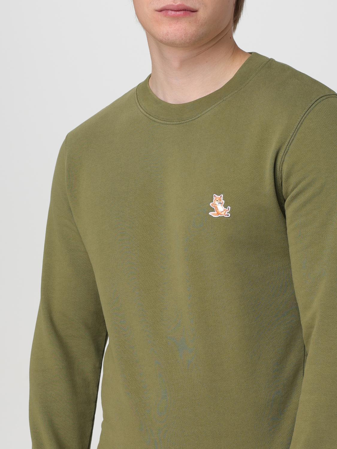 Tシャツ・カットソー MAISON KITSUNE Men Hoodies LM00303KM0001P384 Green Maison Kitsuné Outlet: Sweatshirt men - Green | Maison