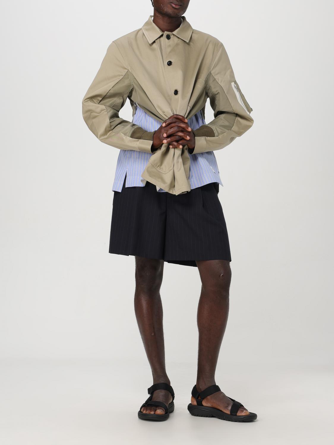 Sacai オーバーサイズ ポロシャツ sacai: ネイビー ホリゾンタルストライプ ポロシャツ | SSENSE 日本