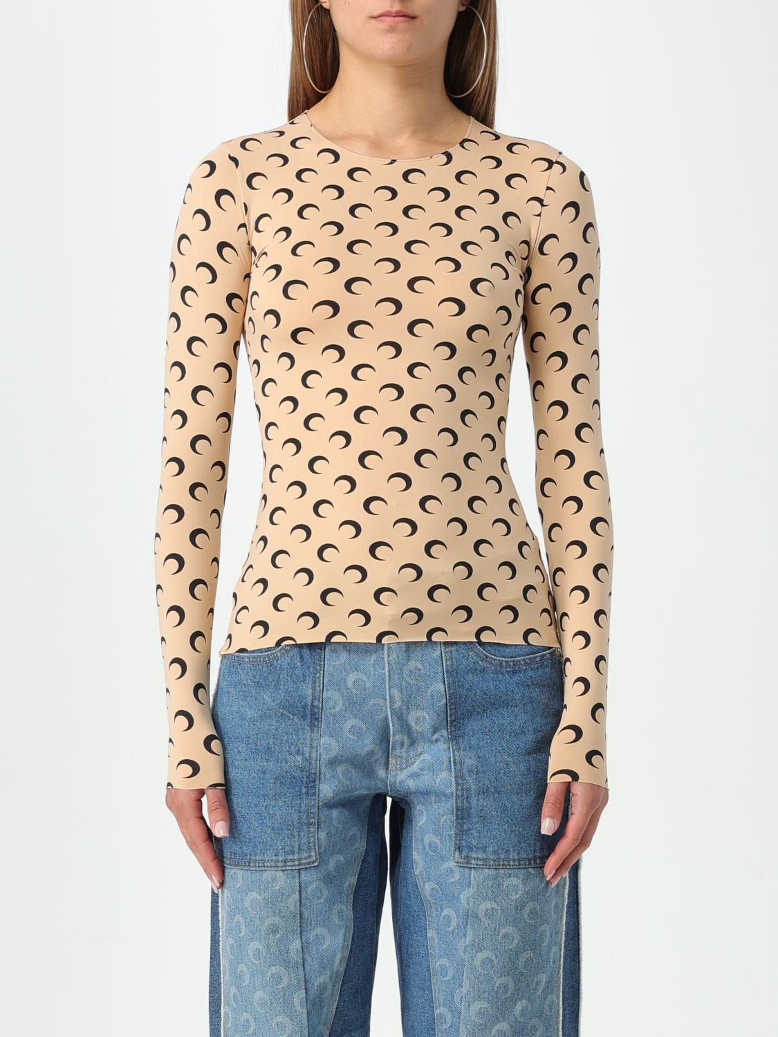 【MARINE SERRE】国内発送★Top woman Marine Serre MARINE SERRE: Top woman - White | Marine Serre top