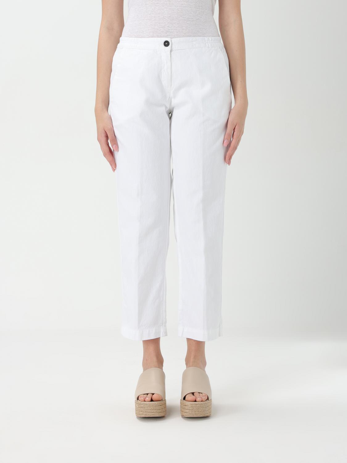 MASSIMO ALBA PANTS: Pants woman Massimo Alba, White - Img 1