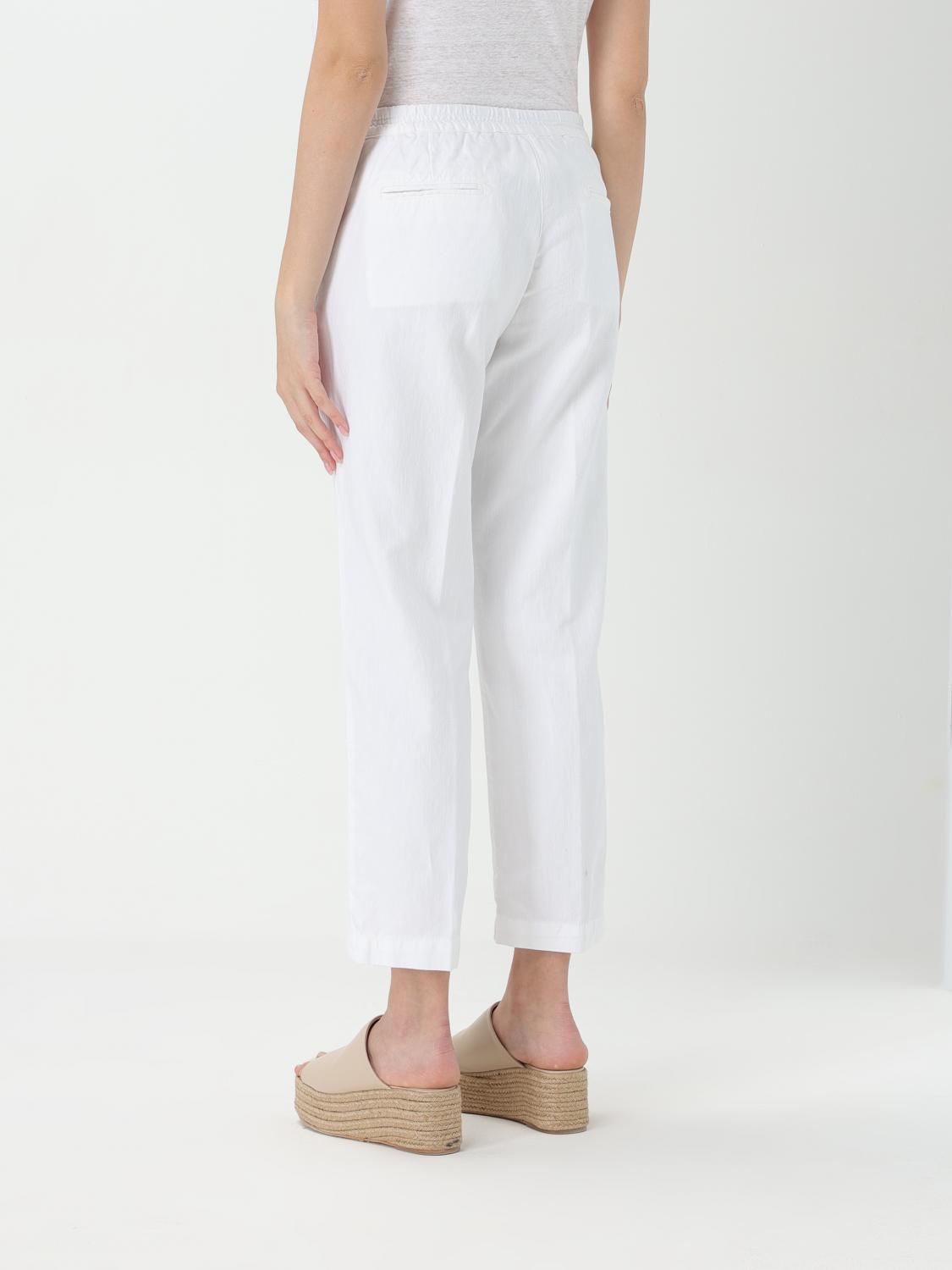 MASSIMO ALBA PANTS: Pants woman Massimo Alba, White - Img 2