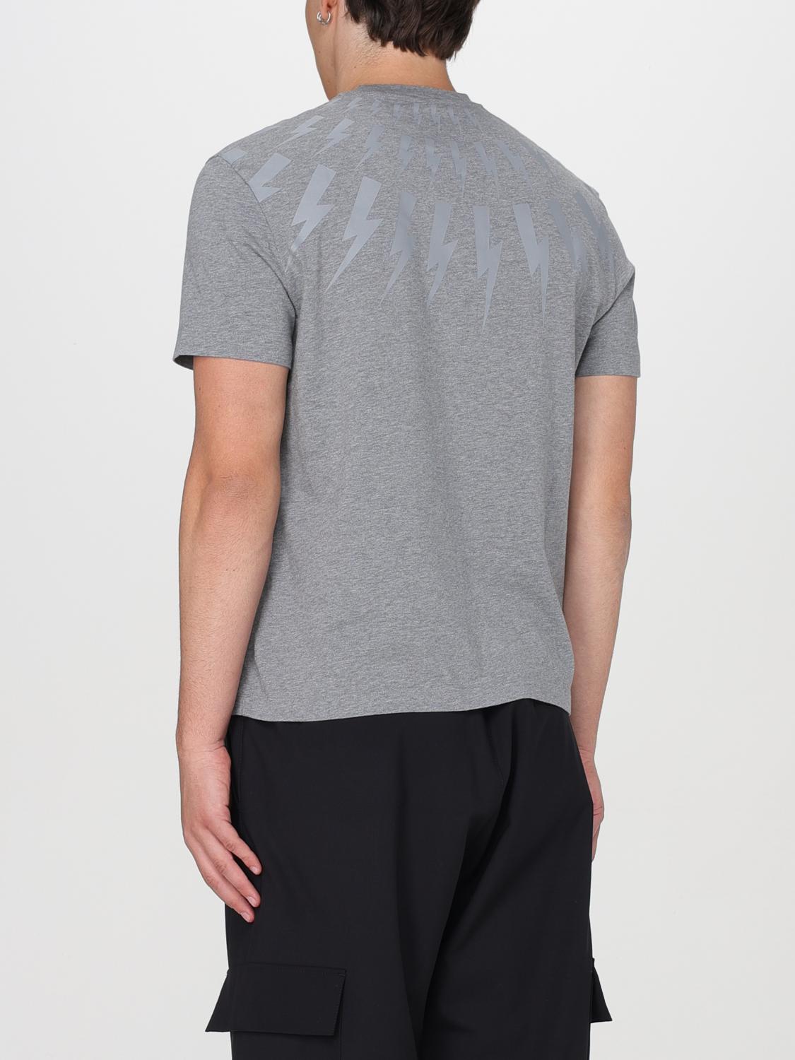 NEIL BARRETT Tシャツ: Tシャツ メンズ Neil Barrett, グレー - Img 2