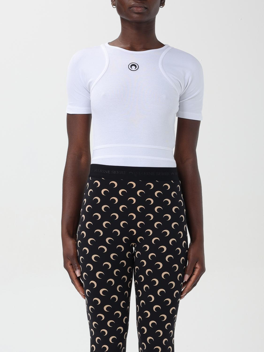 MARINE SERRE BODY: Body mujer Marine Serre, Blanco - Img 1