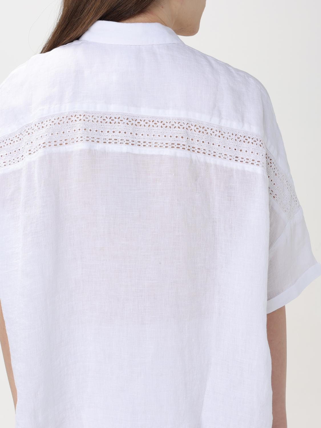 120% LINO CAMISA: Camisa mujer 120% Lino, Blanco - Img 3