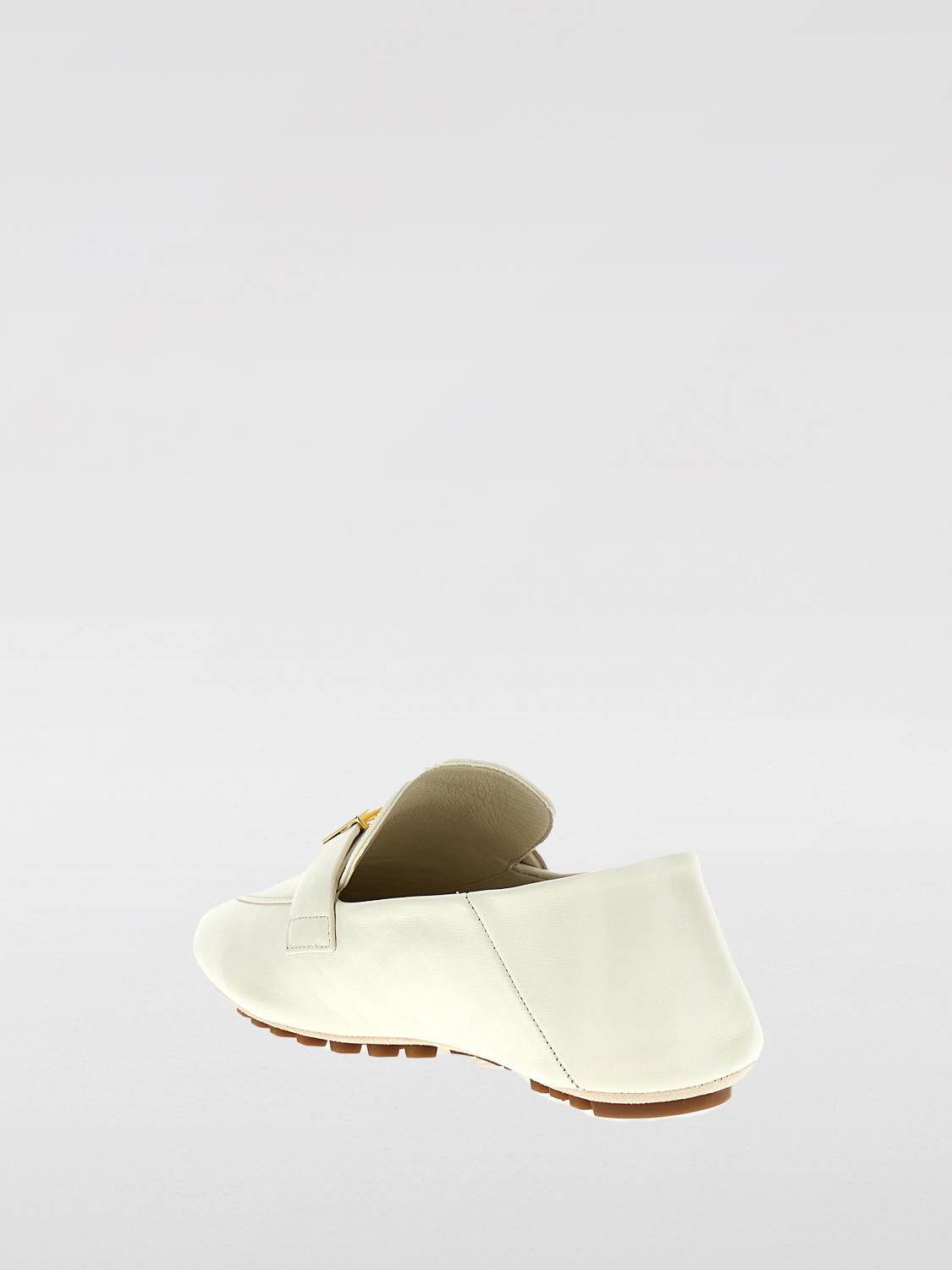 FENDI MOCASSINI: Mocassino Baguette Fendi in pelle , Bianco - Img 2