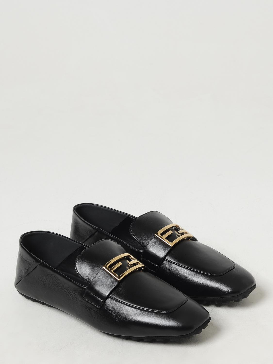 FENDI: Loafers woman - Black | Fendi loafers 8D8514NBA online at GIGLIO.COM