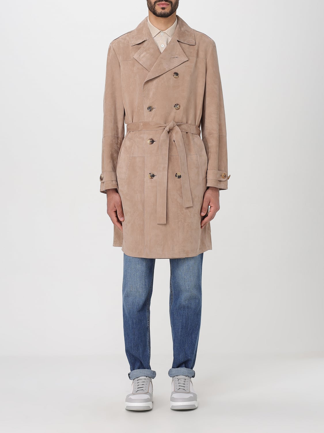 Brunello Cucinelli Trench coat men - Beige | MPCAI1976 | GIGLIO.COM