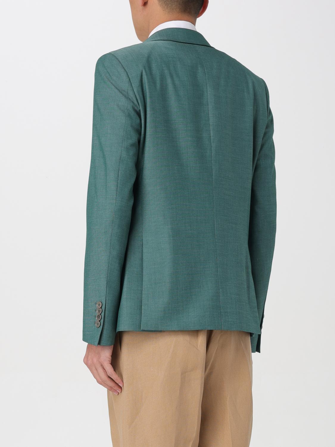 Veste Homme Verte Daniele Alessandrini - Taille M, Mélange Laine (wool Blend), Coupe Regular, Neuve Sans étiquettes