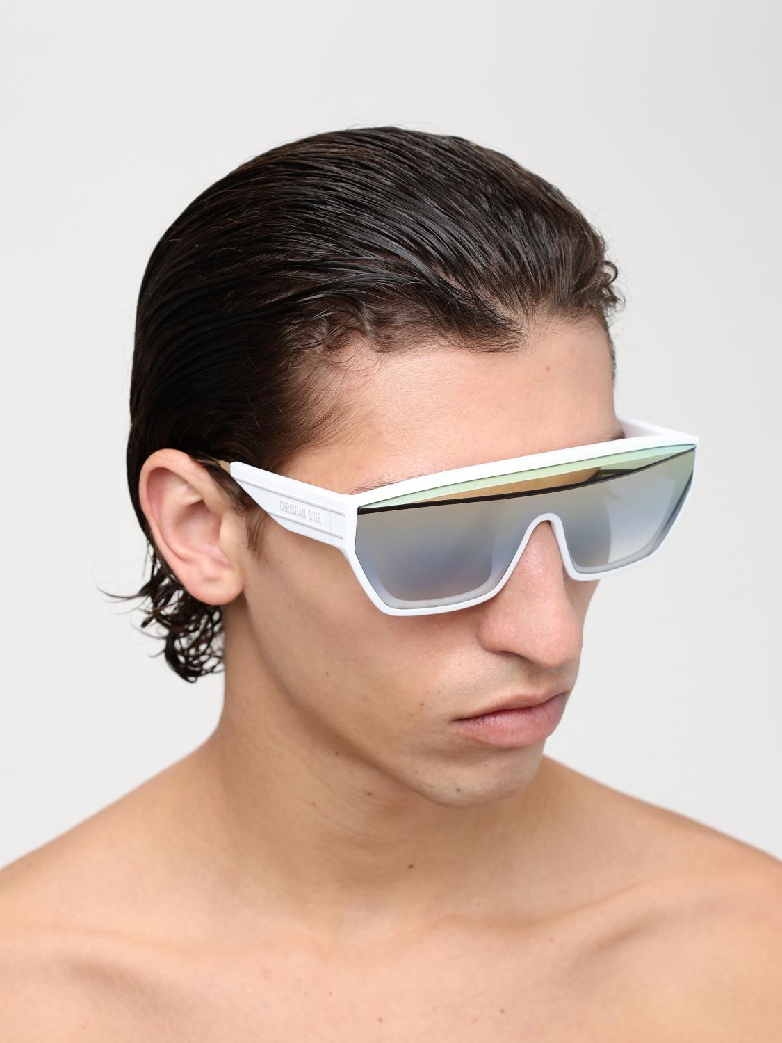 Dior DIORCLUB M7U 51A5 Sunglasses White Shield Frame, Mirror Lenses New Dior DIORCLUB M7U 51A5 White/Gold Mirror 0-0-140  main image 4