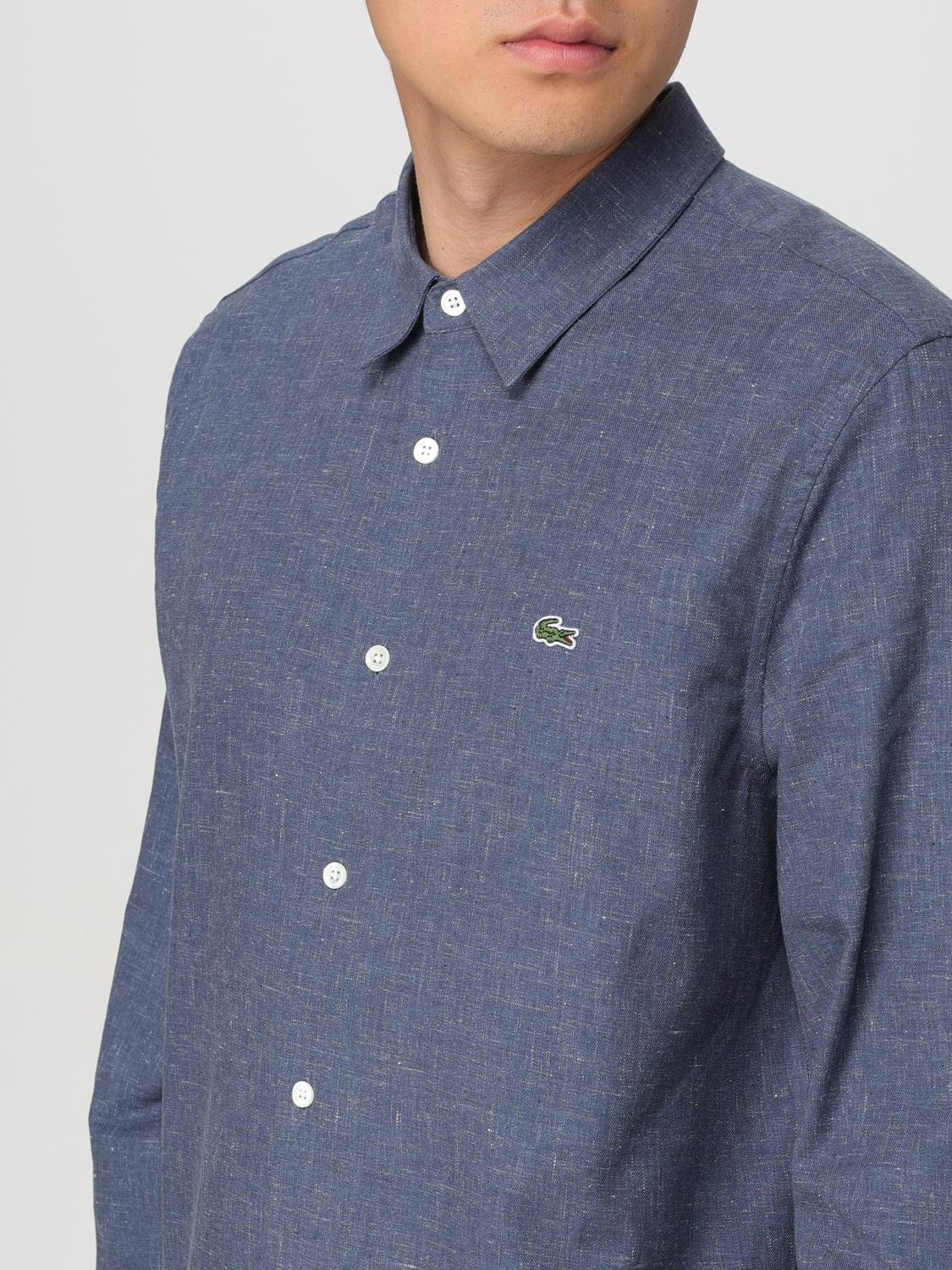 LACOSTE SHIRT: Shirt men Lacoste, Blue - Img 3