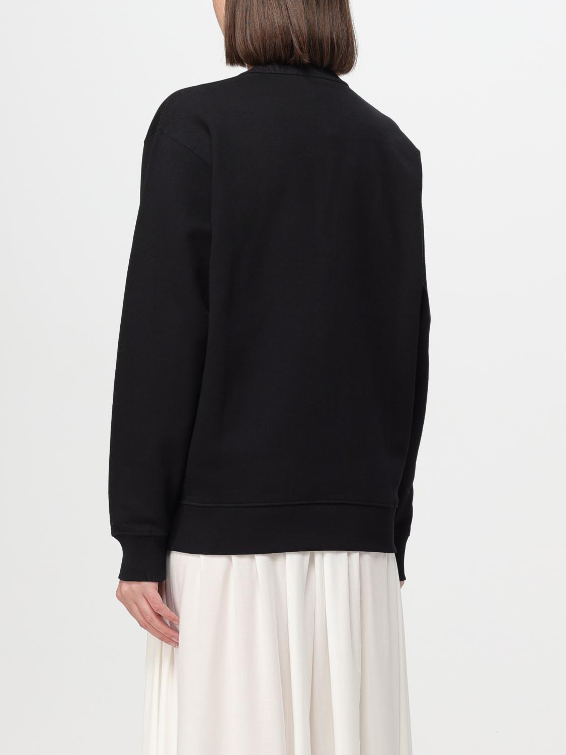 KENZO FELPA: Felpa a girocollo in cotone con logo Kenzo, Nero - Img 2