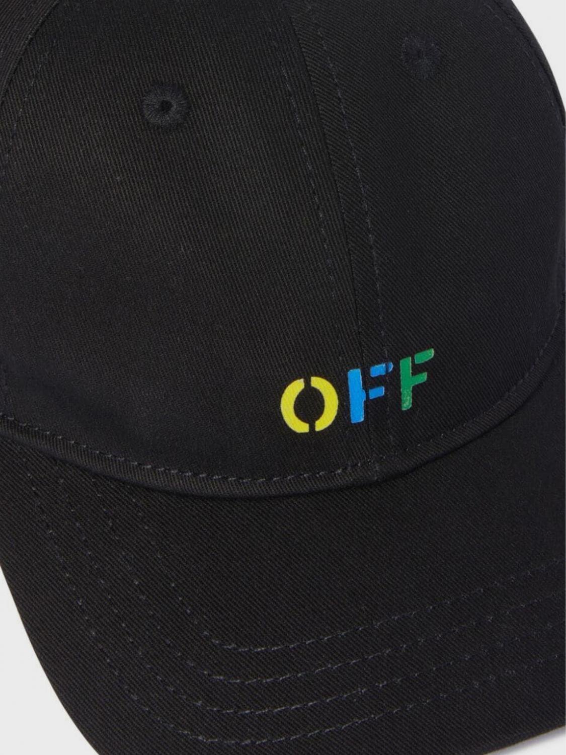 OFF-WHITE KIDS 모자: 모자 남아 Off White Kids, 블랙 - Img 2