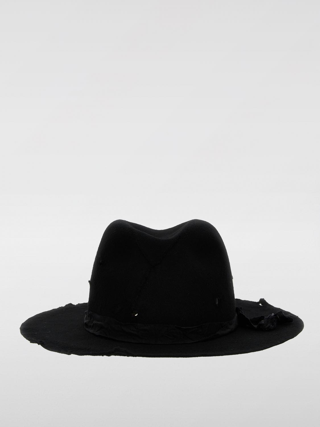 YOHJI YAMAMOTO: Hat men - Black | Yohji Yamamoto hat YOHJI YAMAMOTO: Hat men - Black | Yohji Yamamoto hat