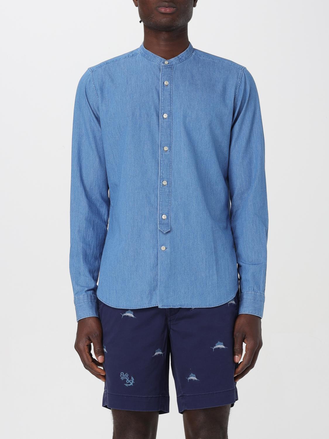 TINTORIA MATTEI: Camicia in denim Blue Camicia Tintoria Mattei