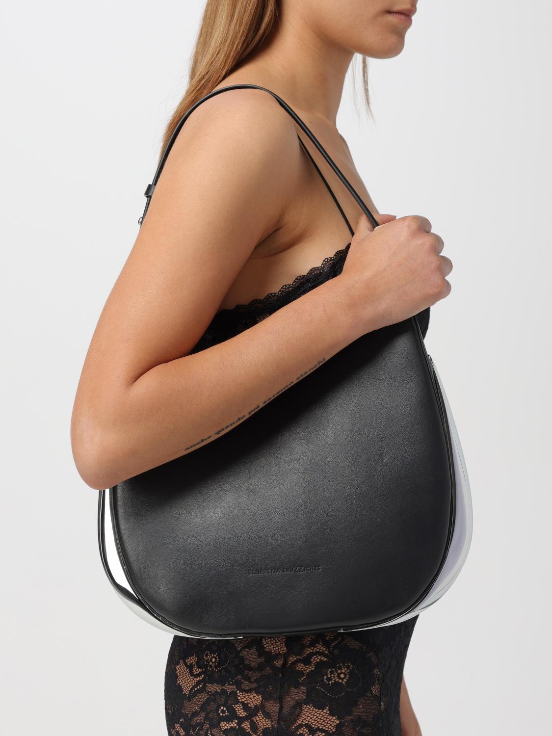 BENEDETTA BRUZZICHES BORSA A SPALLA: Borsa a spalla Benedetta Bruzziches, Nero - Img 2