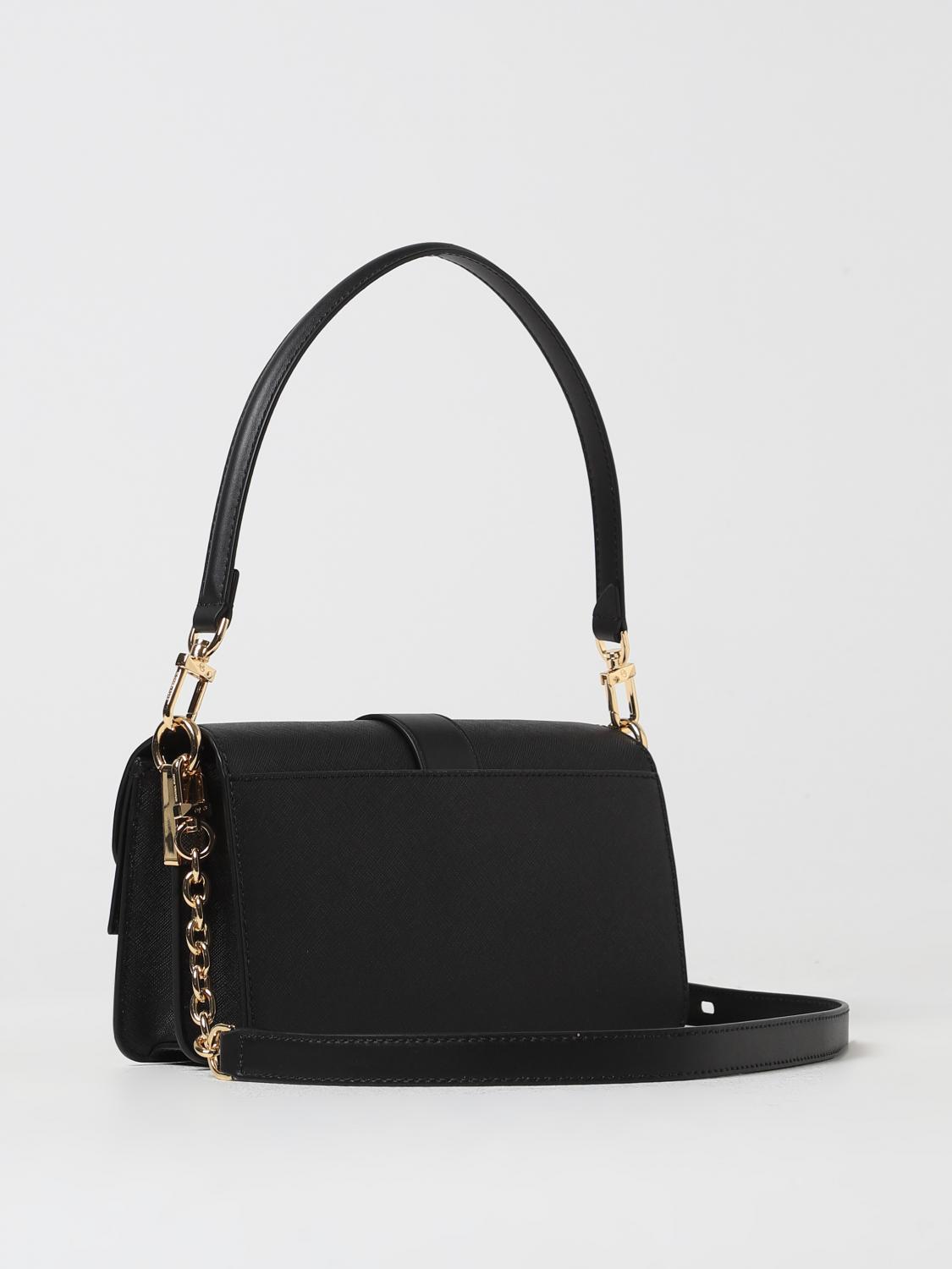 MICHAEL KORS BORSA A SPALLA: Borsa Greenwich Michael Kors in pelle saffiano, Nero - Img 2