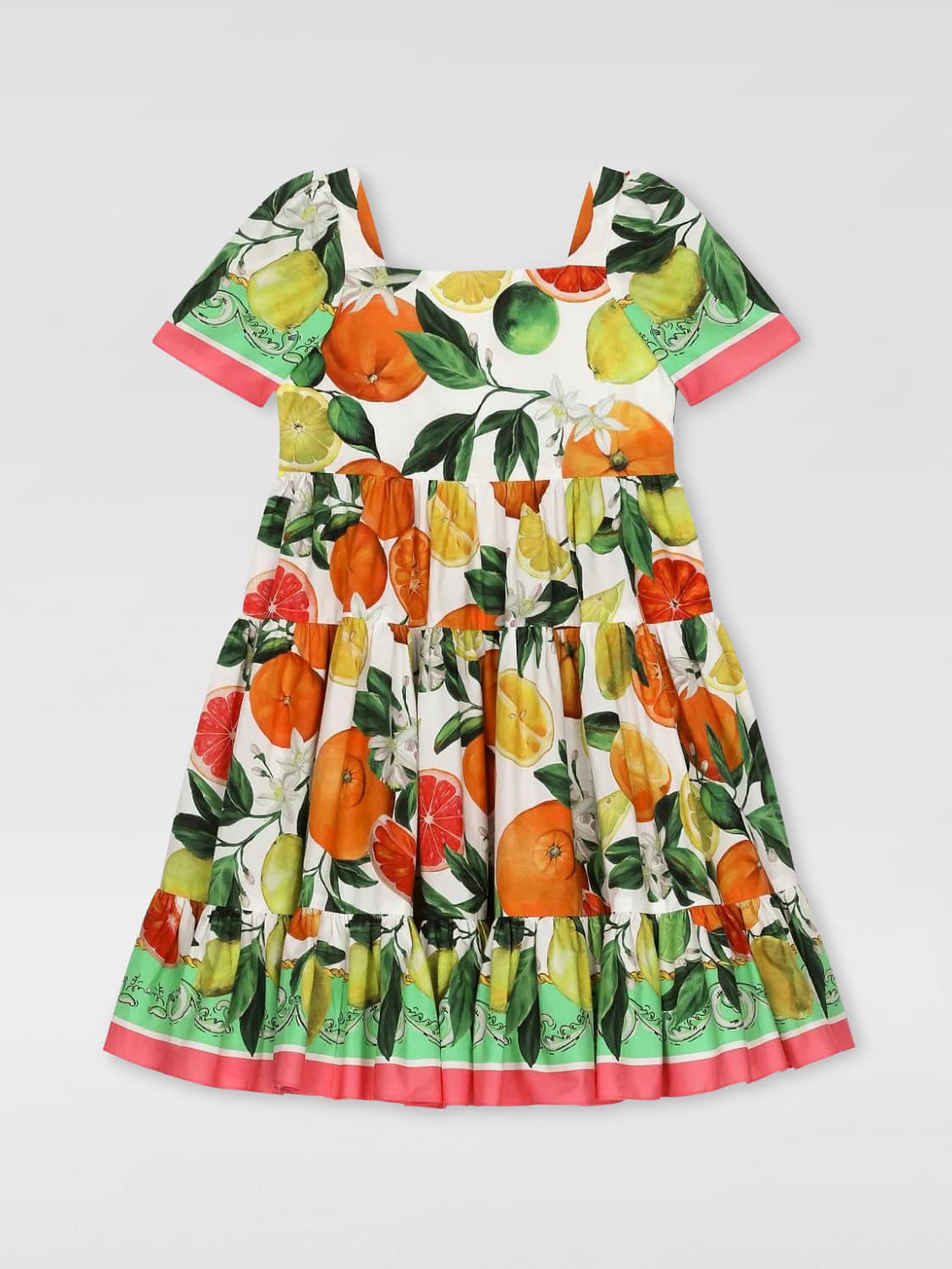 Dolce & Gabbana girls' dress - Multicolor | L53DT8G7L9A | GIGLIO.COM