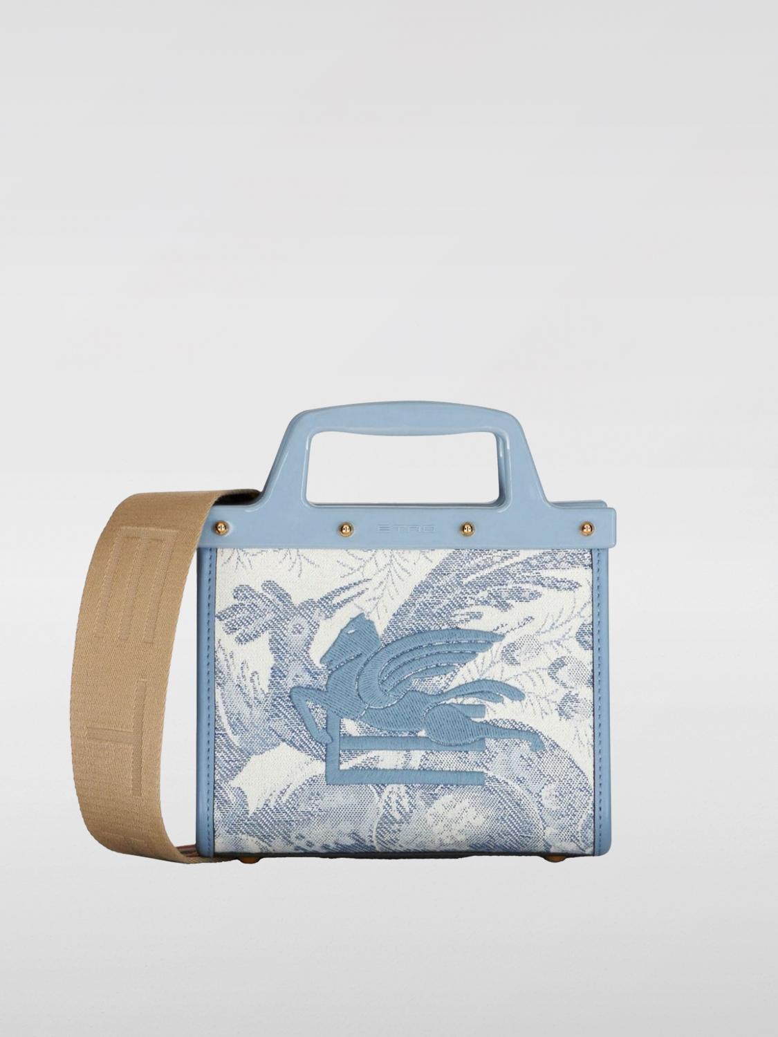 ETRO: Shoulder bag woman - Blue | Etro tote bags