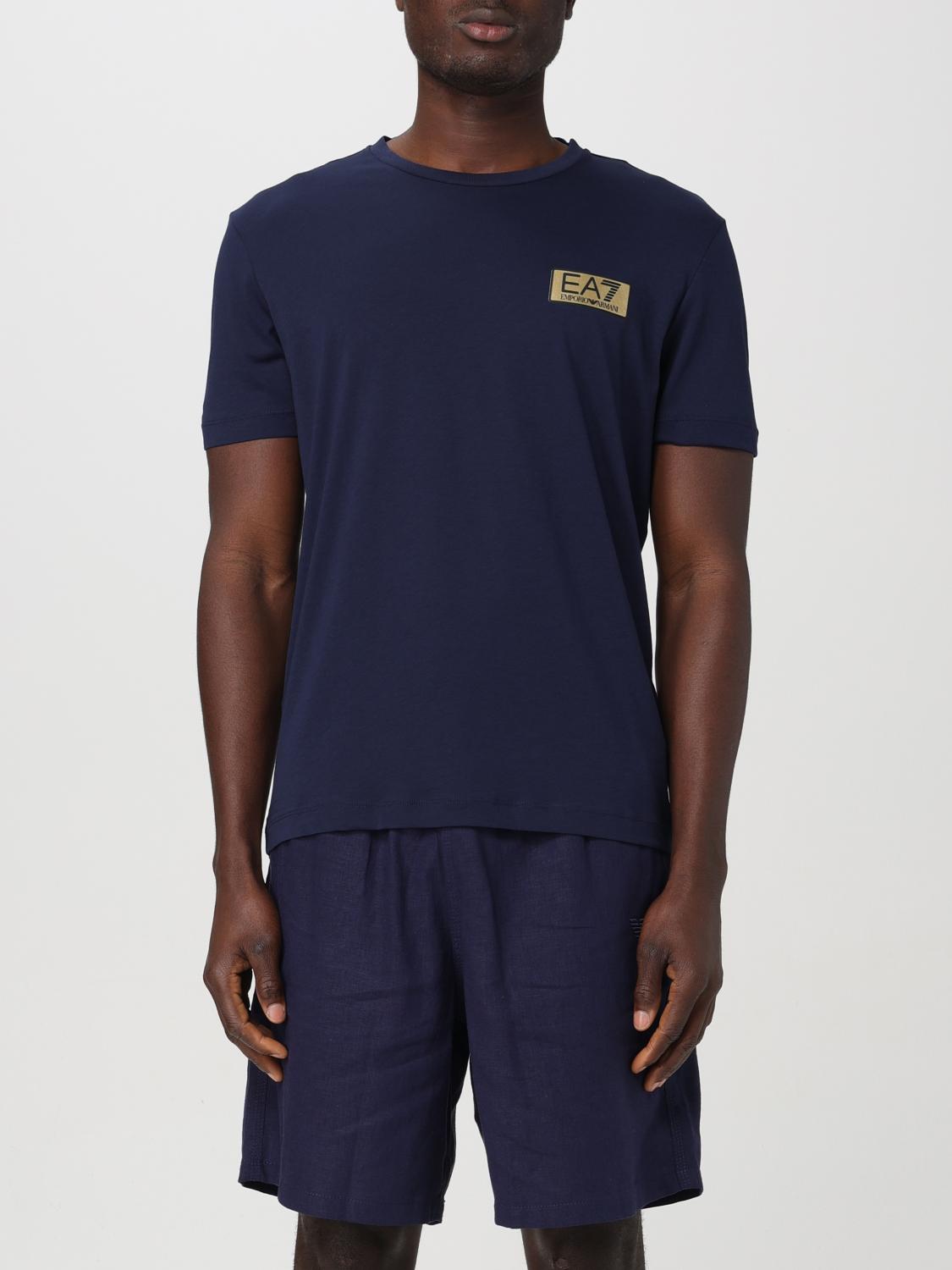 EA7 T-SHIRT: T-shirt basic Ea7, Blue Navy - Img 1