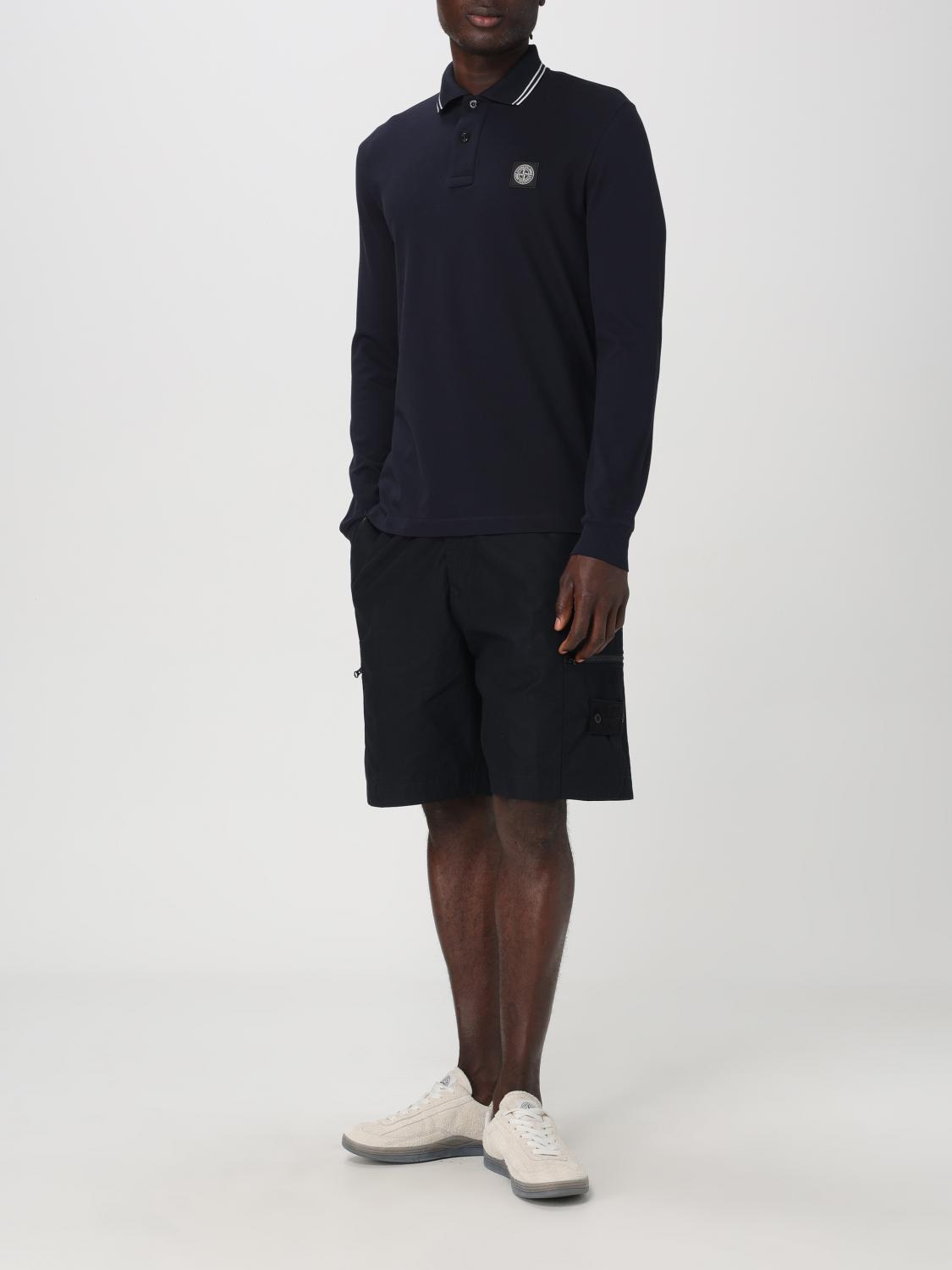 STONE ISLAND 폴로 셔츠: 폴로 셔츠 남성 Stone Island, 블루 - Img 2