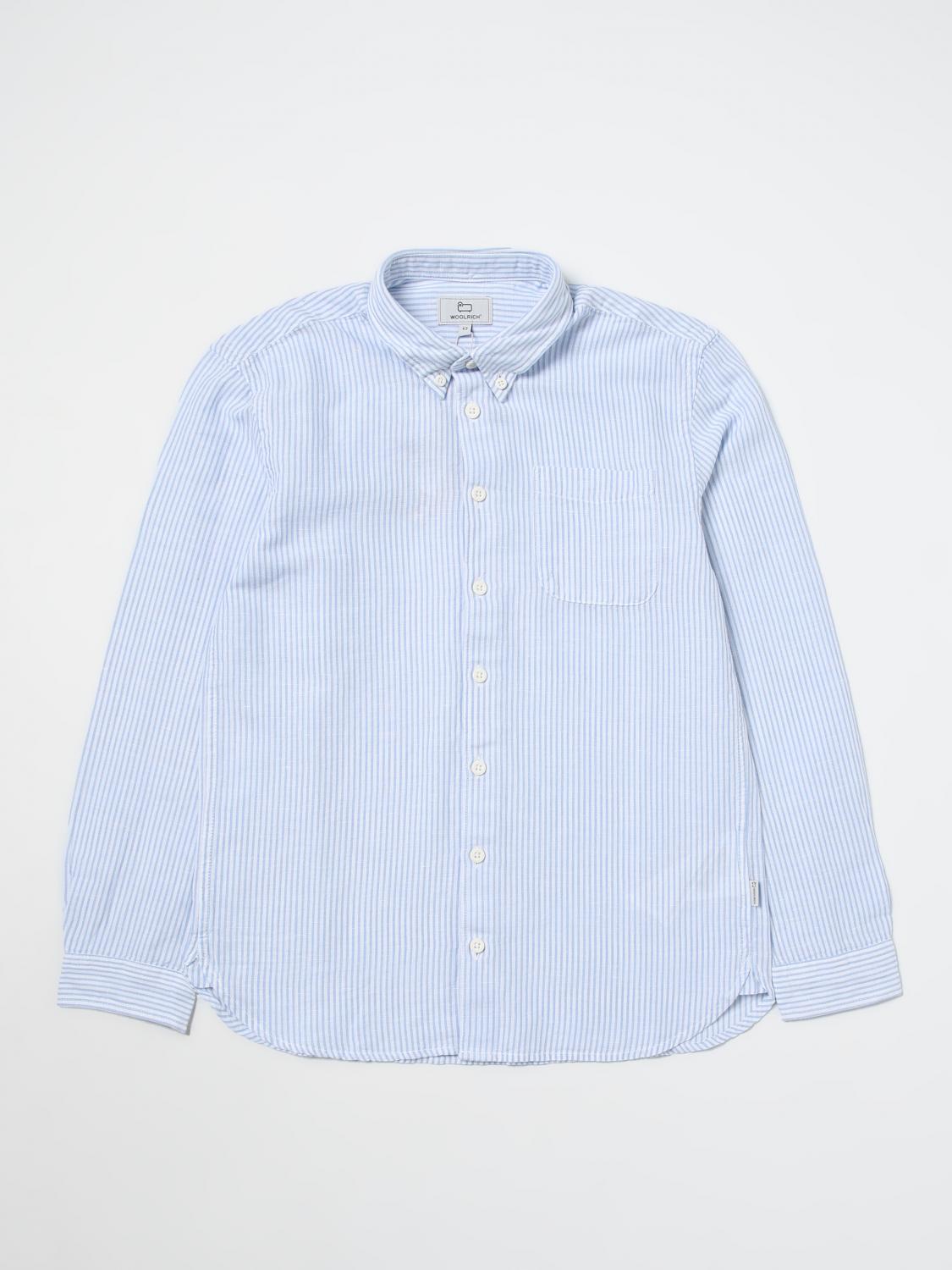 WOOLRICH SHIRT: Shirt kids Woolrich, Blue - Img 1