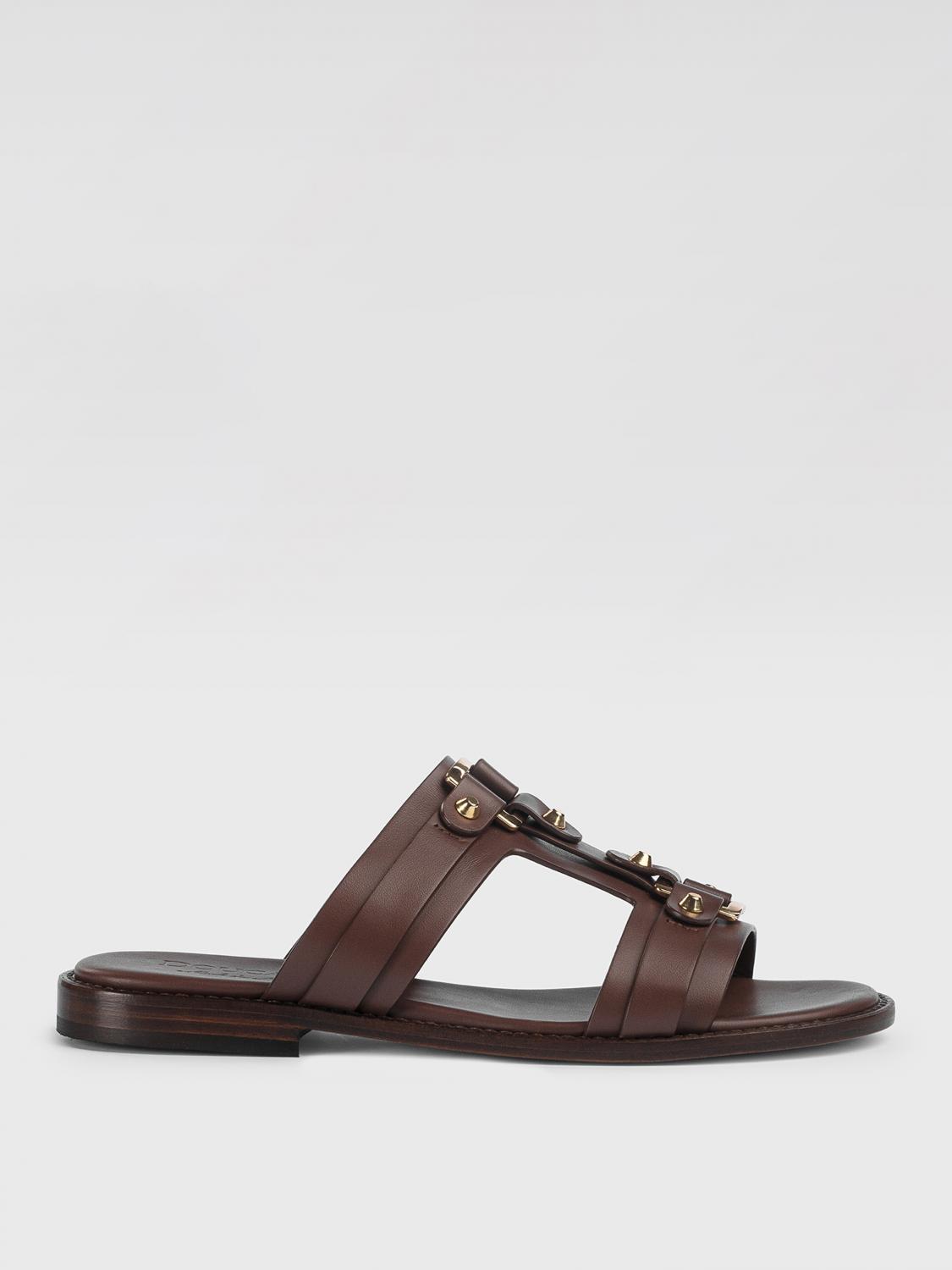 シューズ・サンダルその他 DOUCAL'S Woman Flat sandals Brown DD8699MARLUF073 MM03 Doucal's Outlet: Flat sandals woman - Brown | Doucal's flat