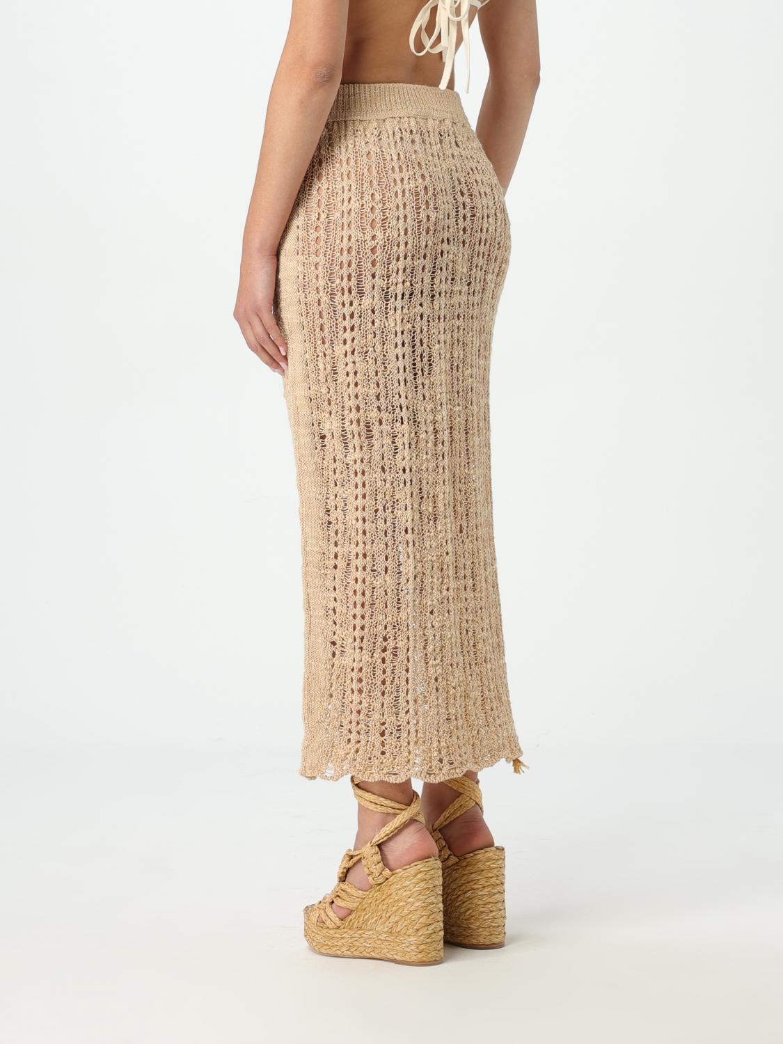 CULT GAIA FALDA: Falda mujer Cult Gaia, Beige - Img 2