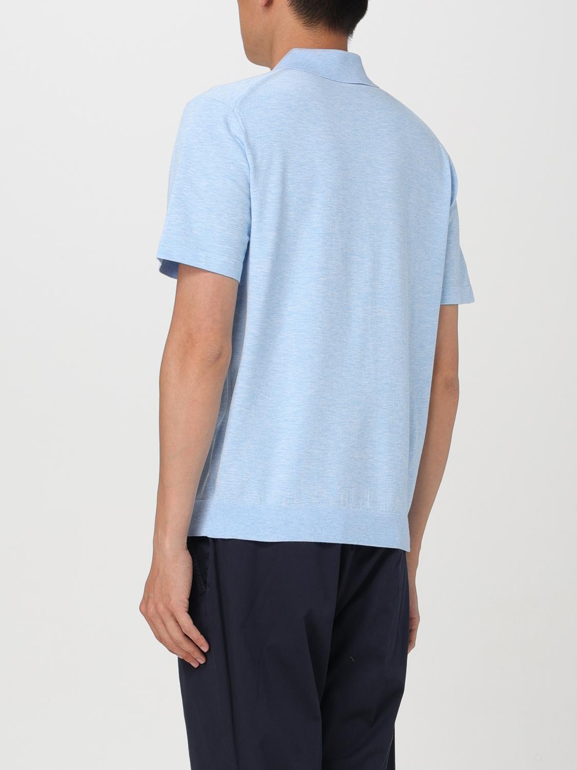 THEORY POLO SHIRT: Polo shirt men Theory, Gnawed Blue - Img 2